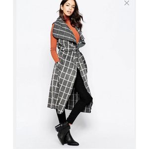 Asos Windowpane tunic vest